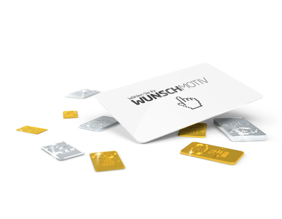 Geschenkkarte mit verschiedenen Motiven